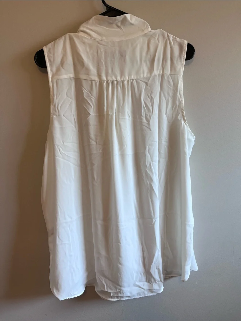 J. Crew Sleeveless Tie-Neck Blouse